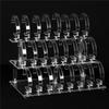 2X Clear 24 Bits Acrylic Watch Display Holder Stand Rack Showcase Tool Transparent Wristwatch Stand Case Bracelet Hold