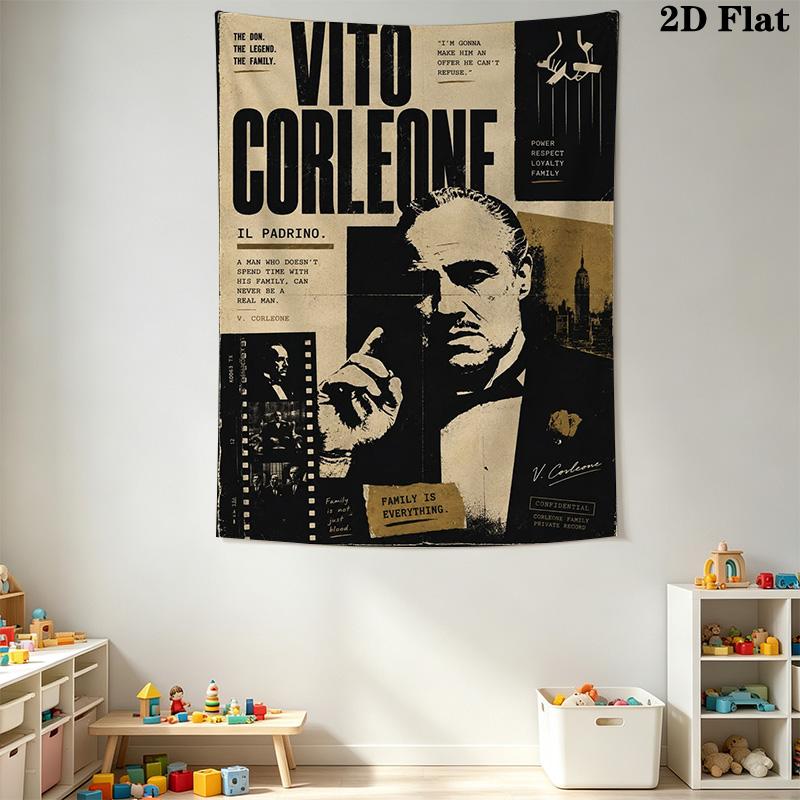 The Godfather Trilogy Family Business Tapestry Fashion Print Background Cloth Atmospheric Background Cloth Home Decor Work Of Art