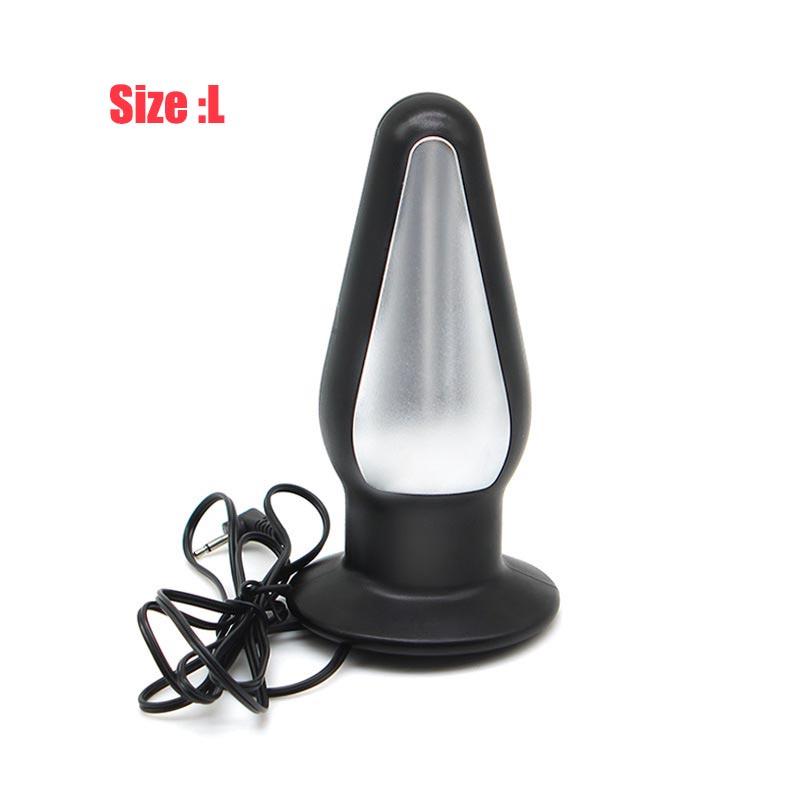 Electro Shock Anal Butt Plug Jump Eggs Clit Stimulator Dildo Vibrator E-stim Prostate Massager Expand Anus Vagina Device Sex Toy