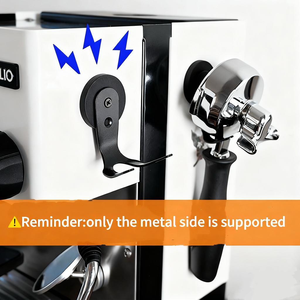 Magnetic Hook Suitable for Coffee Machine, Handle Storage Rack, Powder Hammer, Powder Bowl Accessory Storage Bracket