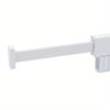 Tri-Fold Space Aluminum Wall-Mounted Drying Rack – 110 Lbs Load Capacity with 18 Hooks & Telescopic Hidden Rod – White