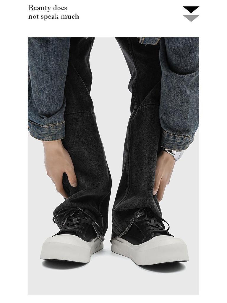 Herren Trendige Schwarz & Weiße Crescent Series Canvas Derby Schuhe