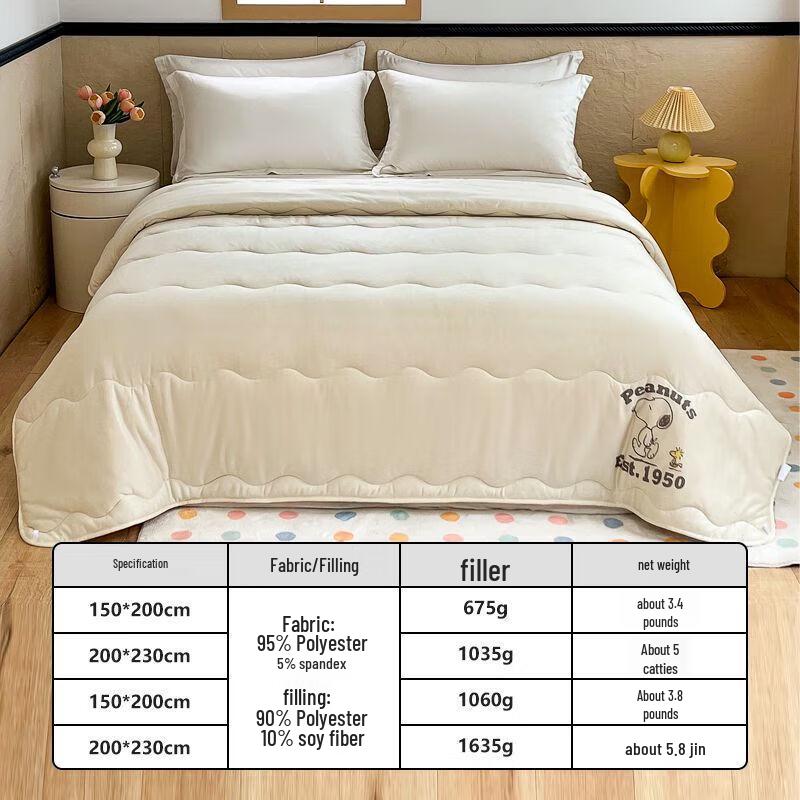 

Snoopy Classic Soy Fiber All-Season Quilt
