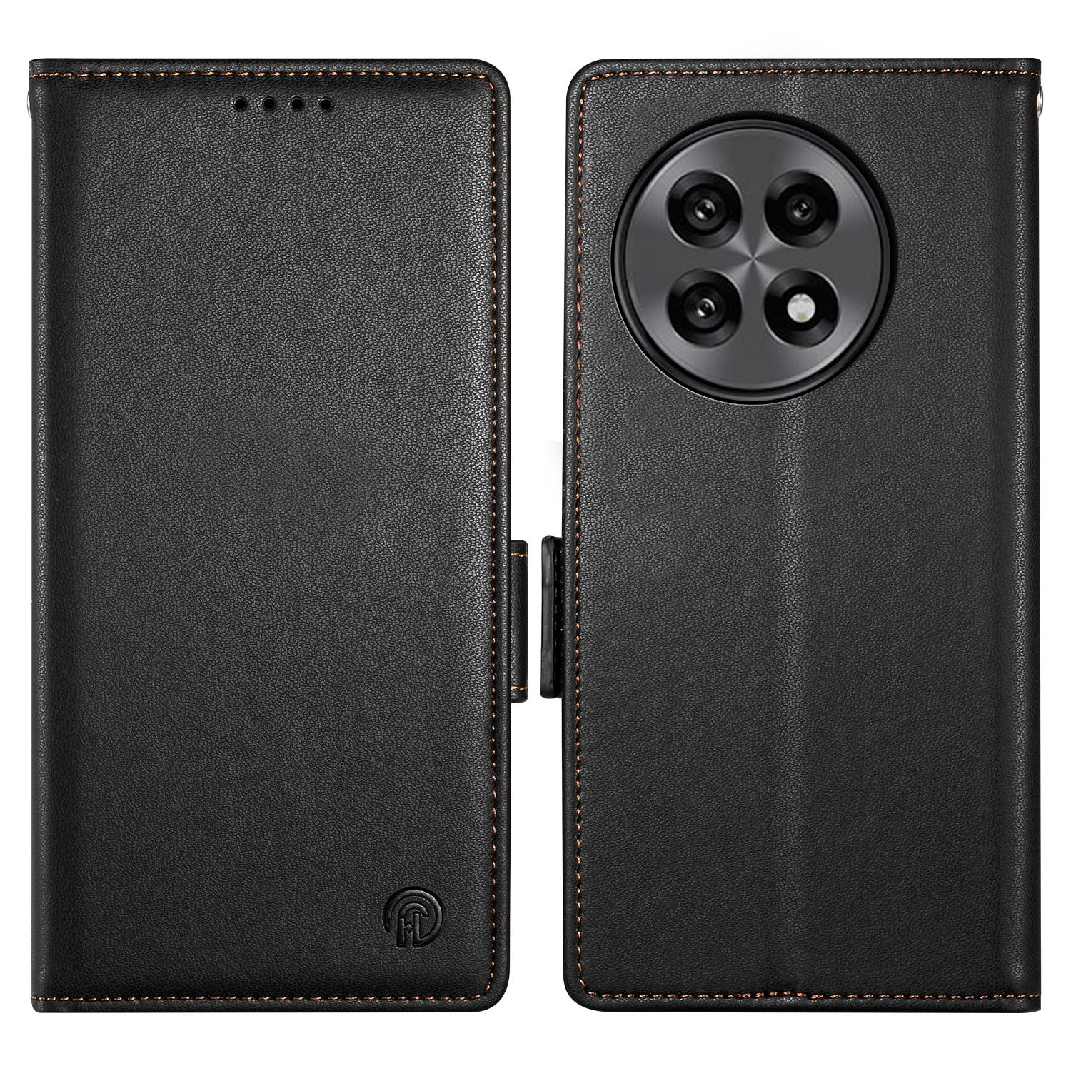 

For OnePlus 13R 5G Stand Case PU Leather Wallet Phone Cover Black