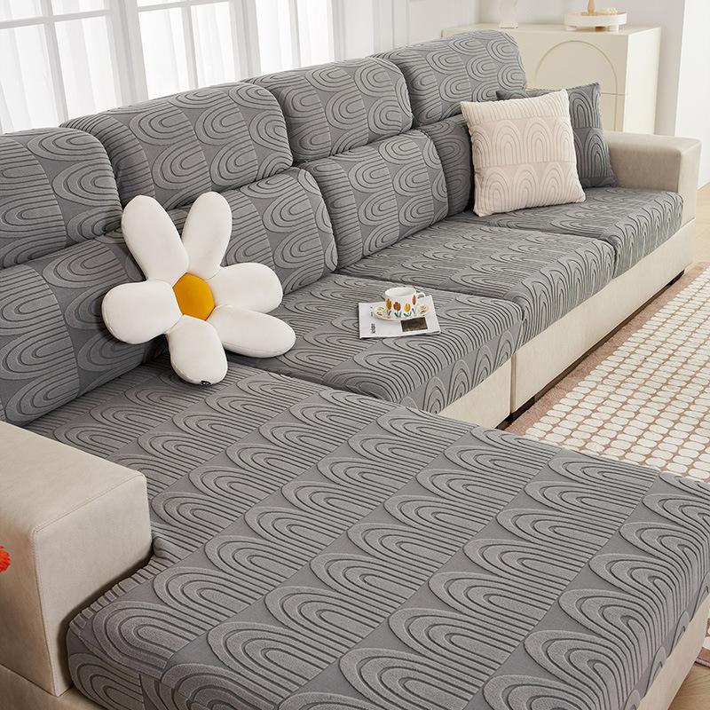 Light Luxury Sofa Cover for All Seasons, Simple Living Room, Modern Non-slip Armrest Cover, Summer Velvet All-inclusive Thickening