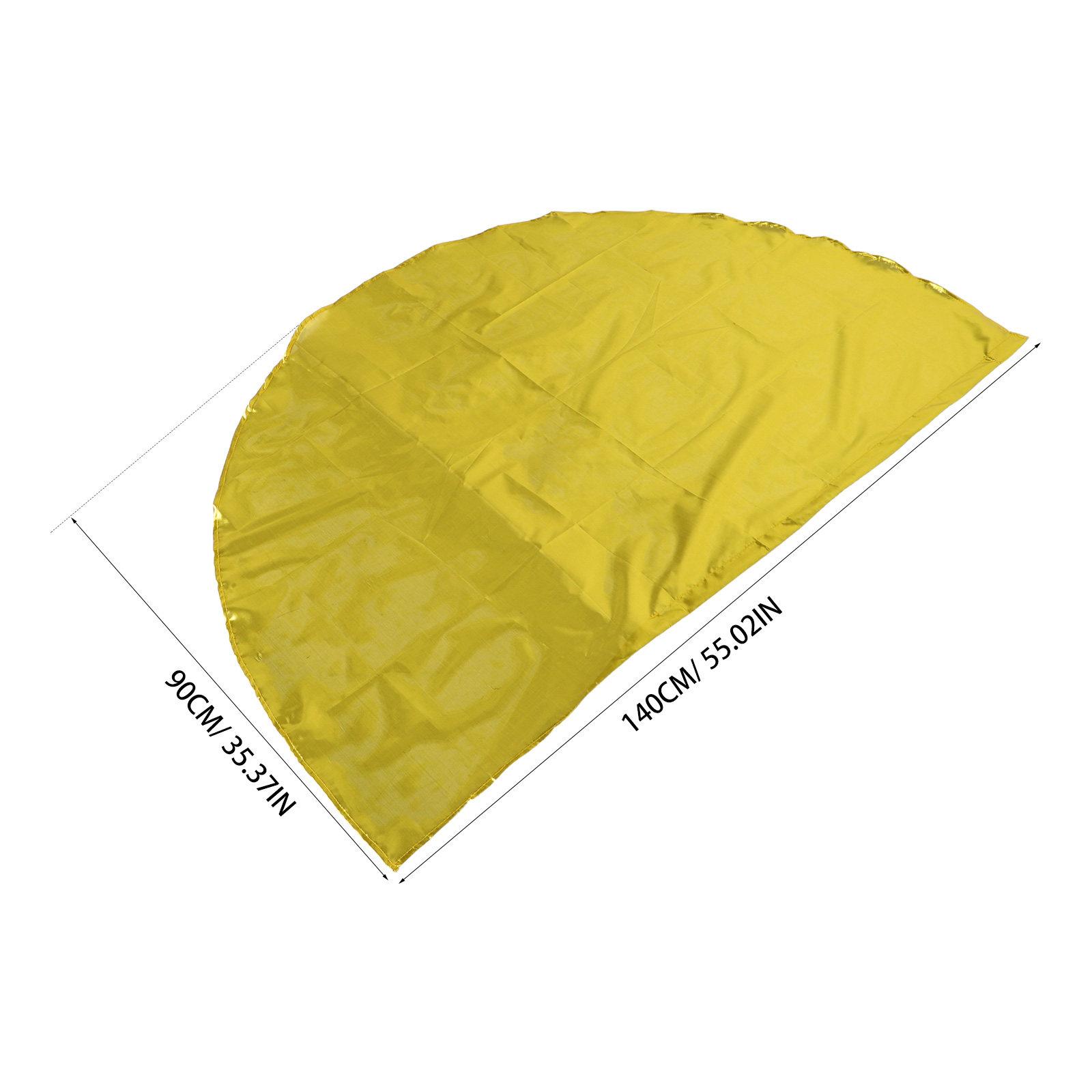 Semicircle Worship Flags for Praise Dance Banner Replacement Cheer Flags for Outdoor Performance Lightweight Cloth Hand золотистый