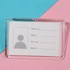 School Bank Credit Card Business Badge Case ID Badge Holder Card Holder With Pin Clip Card Bag