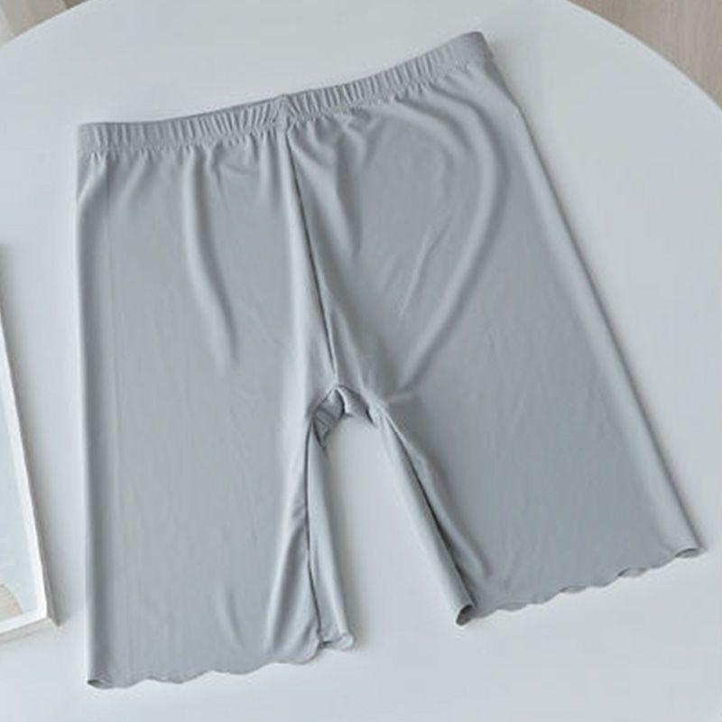 Ice Silk Women's Anti-Chafing Plus Size 2-in-1 Safety Capris