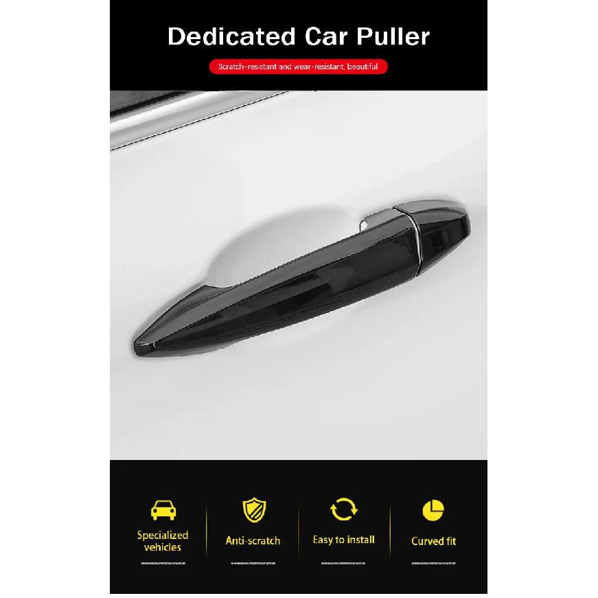 Car Handle Cover for Volkswagen VW Golf 8 Mk8 2020 2021 2022 Gloss Black Smart  Sticker Trim Car Protective Film Accessories