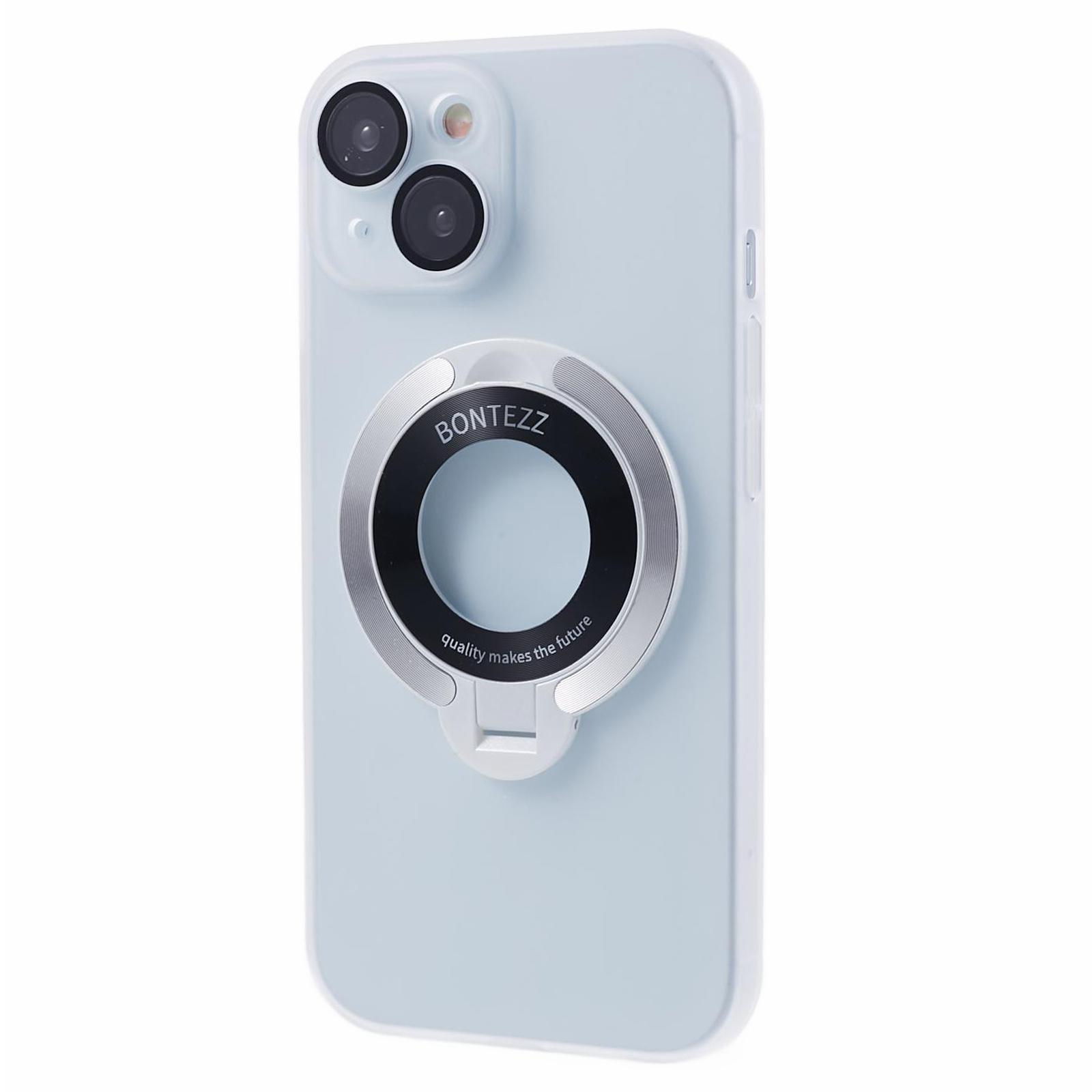 

VOERO For iPhone 14 Case Kickstand Hard PC Phone Cover with Lens Film Transparent