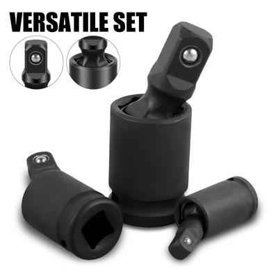 Univerzální kloubový nástrčný kloub 360 stupňů pro rázový utahovák, Pneumatický univerzální kloubový adaptér Wobble Socket 1/2 3/8 1/4 palce