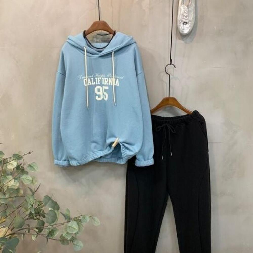 C S In The Room overSized letterIng Hoodie 2Color