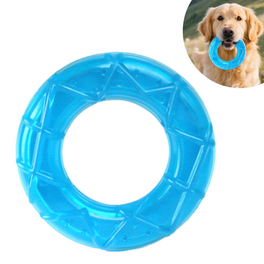 Pet Cooling Chew Toy, Summer Ice Cube Freezable Dog Teething Chew Toy for Puppies Training & Play, Fillable Puppy Teething Rings