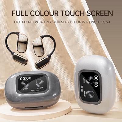 JM16 Ear-Hook Bluetooth Headset: ENC Noise Reduction, Smart Color Screen, Long Battery Life, Not In-Ear.