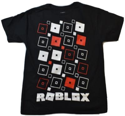 Roblox Ragazzi Grafica Quadrati Maglietta Nera NWT S, XL