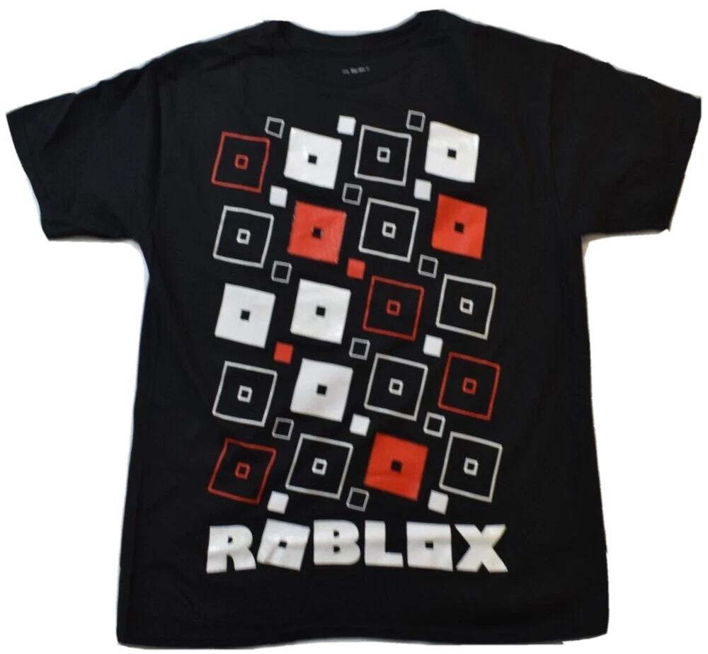 

Roblox Youth Boys Squares Graphic Black Shirt NWT S, XL S