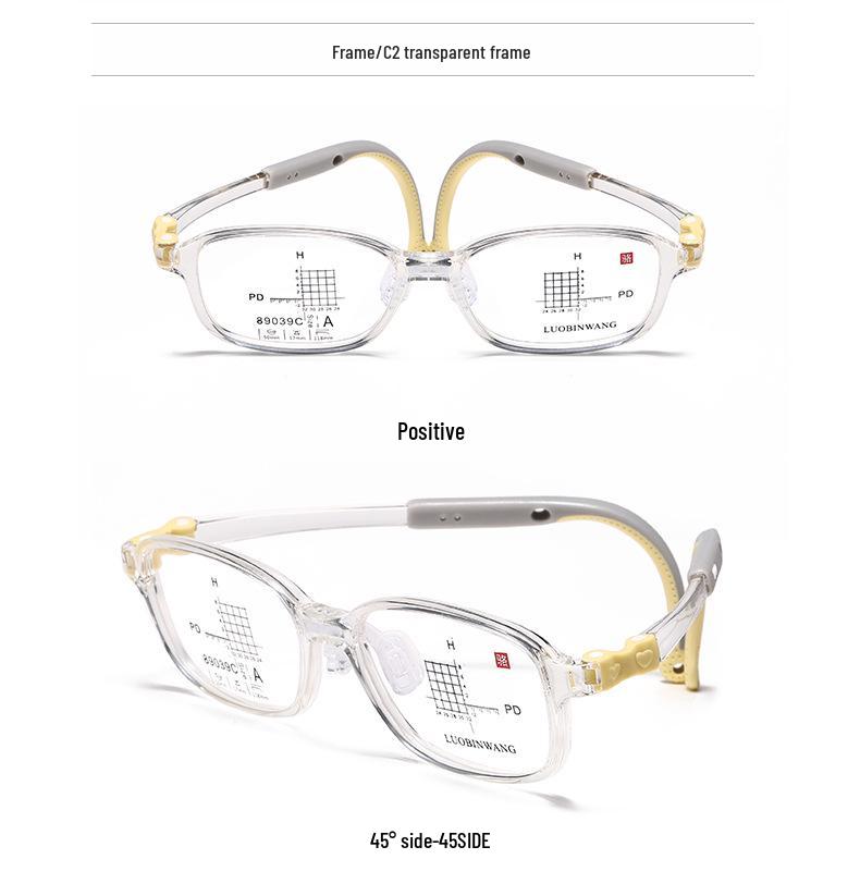 Ultra-Light Drop-Resistant Silicone Frame with Defocus Control Lenses for Children's Myopia