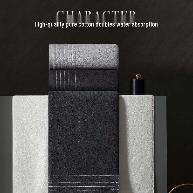 2024 Luxury Thickened Pure Cotton Bath Towel - Lint-Free & Highly Absorbent for Men and Women