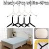 4Pcs Adjustable Bed Sheet and Quilt Holder for Bed Sheet Organizer Mattress Cover Clip for Home Elastic Straps Adjustable Clips