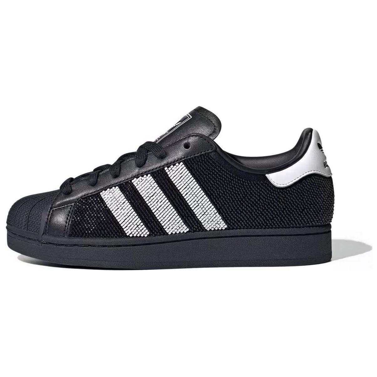 

Adidas Женские кроссовки Superstar Beaded JH7098 38 черный белый