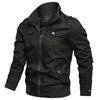 Mens Military Cargo Jacket Winter Warm Zip Coat Combat Casual Bomber Jackets