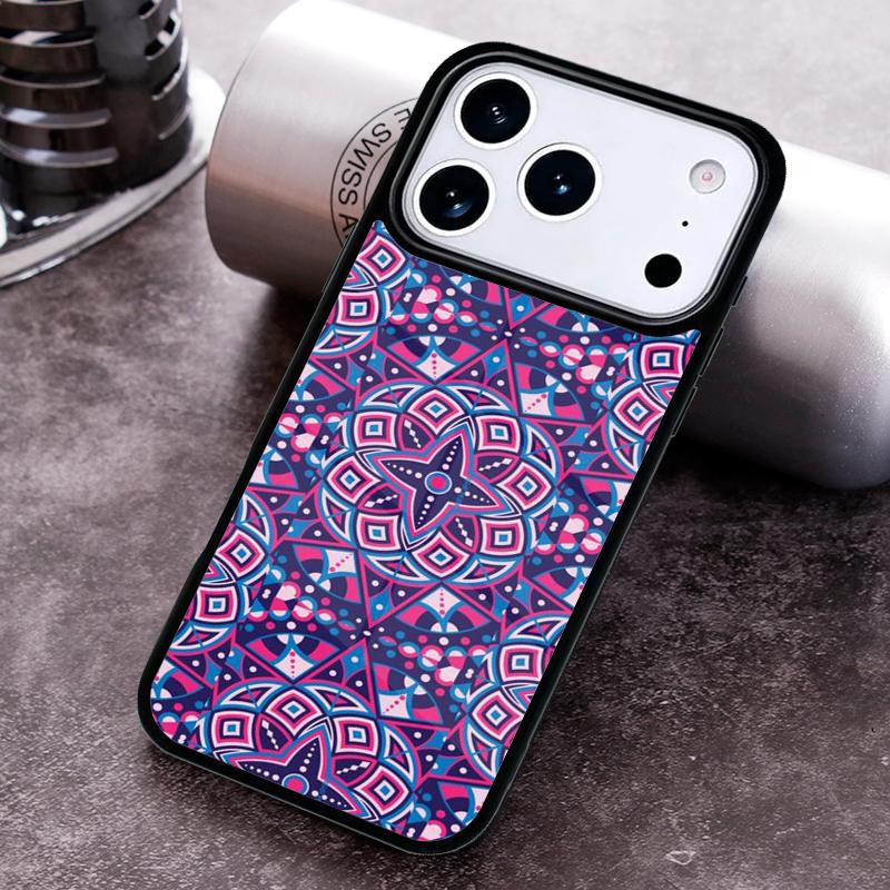 Indian Mandala Pattern Phone Case for iPhone 17 16 15 Pro Max Air 14 13 12 11 Plus Shockproof Cover