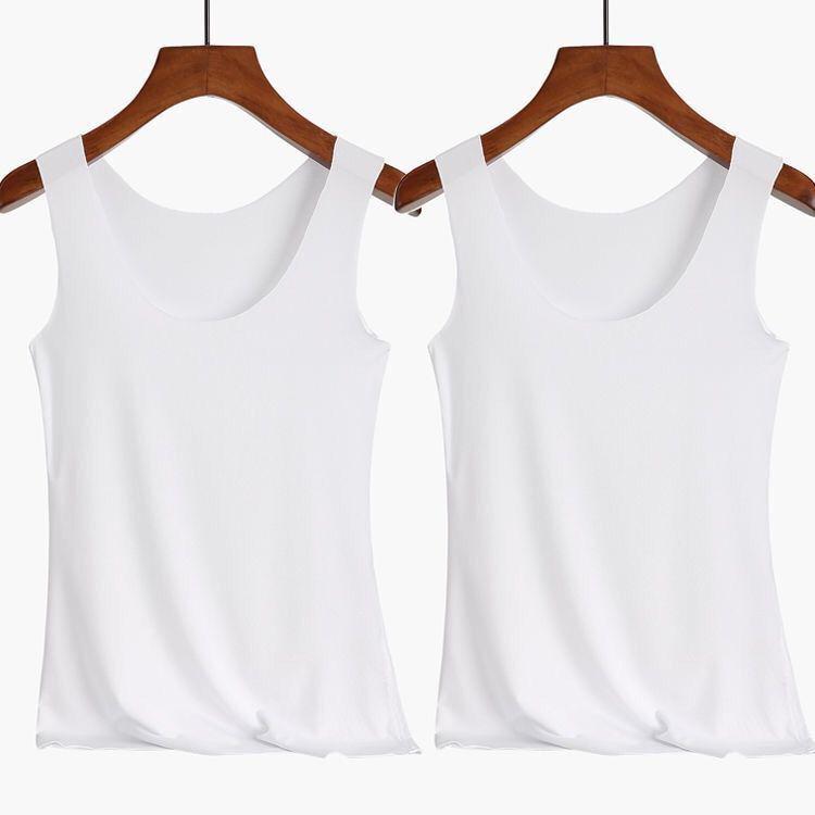 Women's Seamless Slim-Fit Modal Camisole – Plus Size Solid Color Spring/Summer Outerwear Base Layer