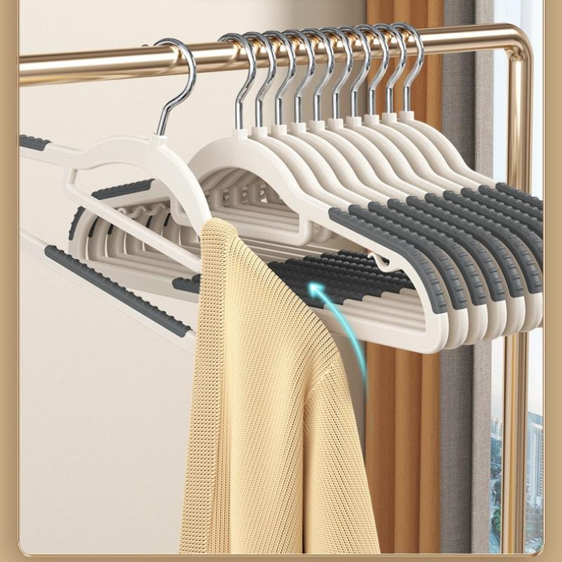 Coat Racks Non-slip Thicker Models of Non-marking Household Hanging Rotatable Multifunctional Wide Shoulders Plastic Wet and Dry Clothes Support