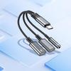 1 Piece Headphone Adapter 3 In 1 Pd 60W Fast Charge Adapter For Phone16 15 Type C To Dual Type C/3.5Mm Jack Audio Adapter Cable