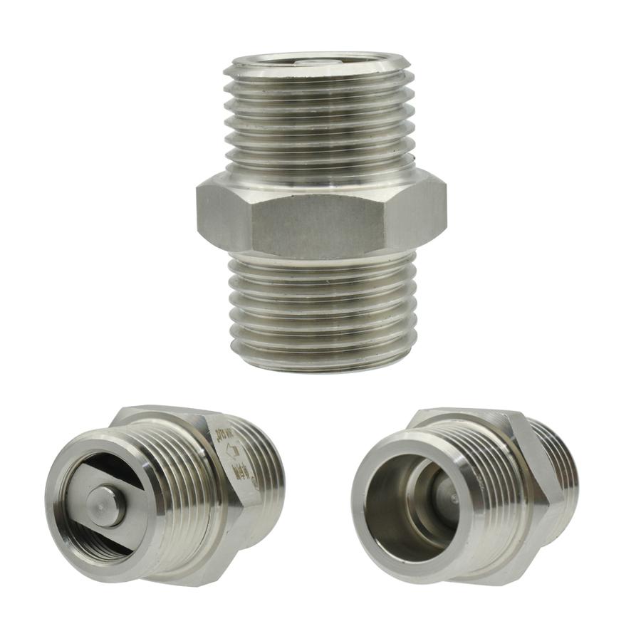 1/8“1/4 "1/2" 3/4 "1" BSP Single Check Valve With Internal Thread And External Thread Straight 304 Stainless Steel