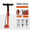 All-Steel Manual Inflatable Air Pump with Gauge and T-Handle for Bicycle and Outdoor Use