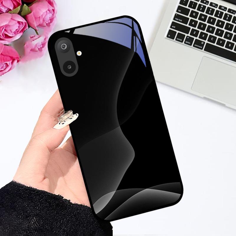 Luksusowe etui ze szkła hartowanego do Samsunga A06 A16, twarde etui ze szkła PC do Samsunga Galaxy M06 F06 M16 F16, odporne na wstrząsy