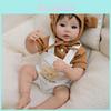 Silicone Baby Doll With Bear Overalls For Collectors And Gift Buyers