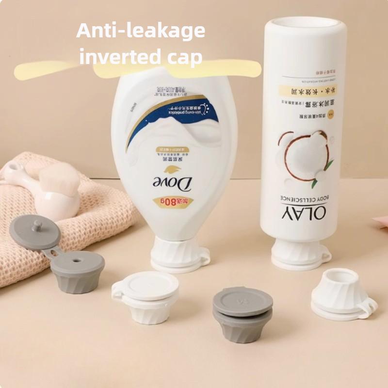 Reusable Inverted Bottle Emptying Caps Set Transfer Adapters Connector Flip Bottle Cap for Lotion Shampoo Kitchen Liquid Dispens