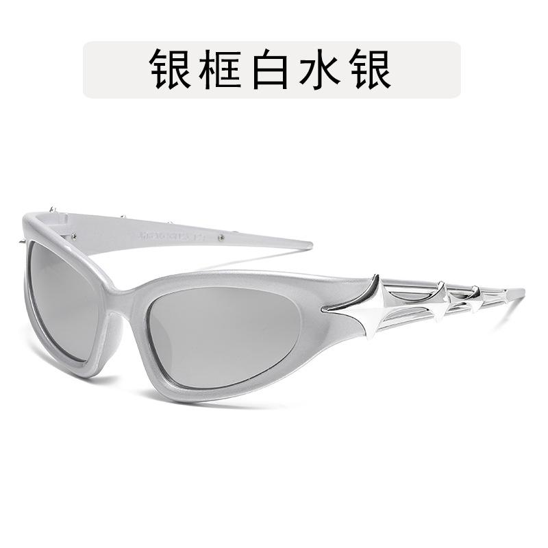 Punk Y2K Men's Sunglasses Korean Stylish Hip Hop UV Protection Glasses for Women Bicycling Cool Man Sun Glass