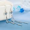 2022 New Long Tassel Metal Dangle Earrings for Women Wedding  Silver Needle Drop Earring Fashion  Gifts
