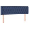 VidaXL Tête de lit avec oreilles Bleu 163x16x78-88 cm Tissu3119116