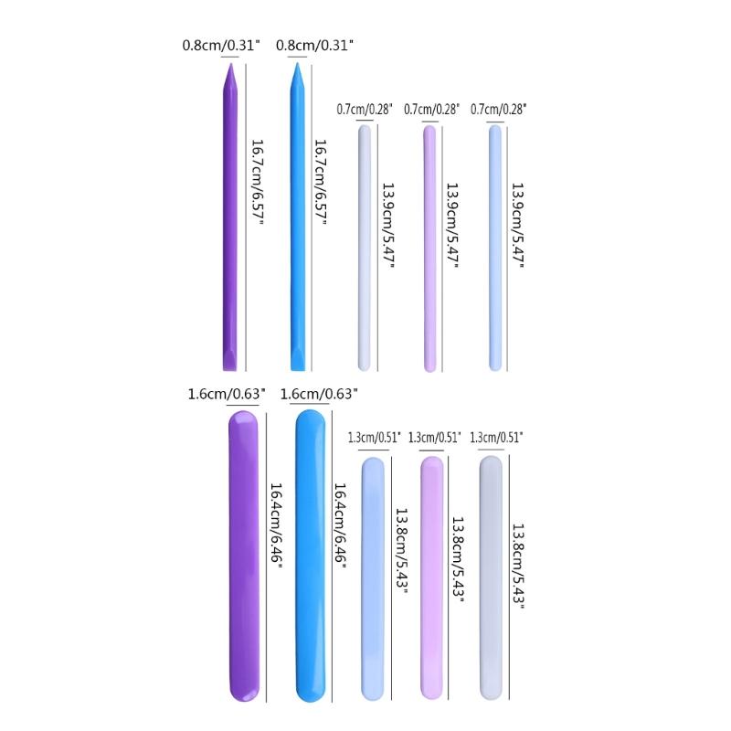Silikon-Rührstäbchen für Epoxidharz-Form Wiederverwendbarer Schüttelgriff Harz-Zubehör für DIY-Bastelarbeiten Runde Rührstange