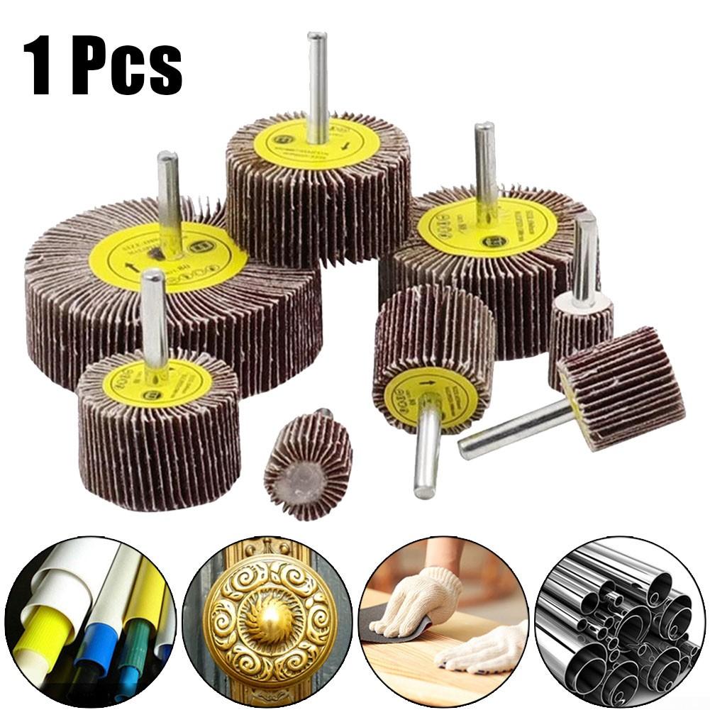 Wheel Tools 1* 1PC 6mm Abrasive Flap Wheel Disc Grinding Wheel