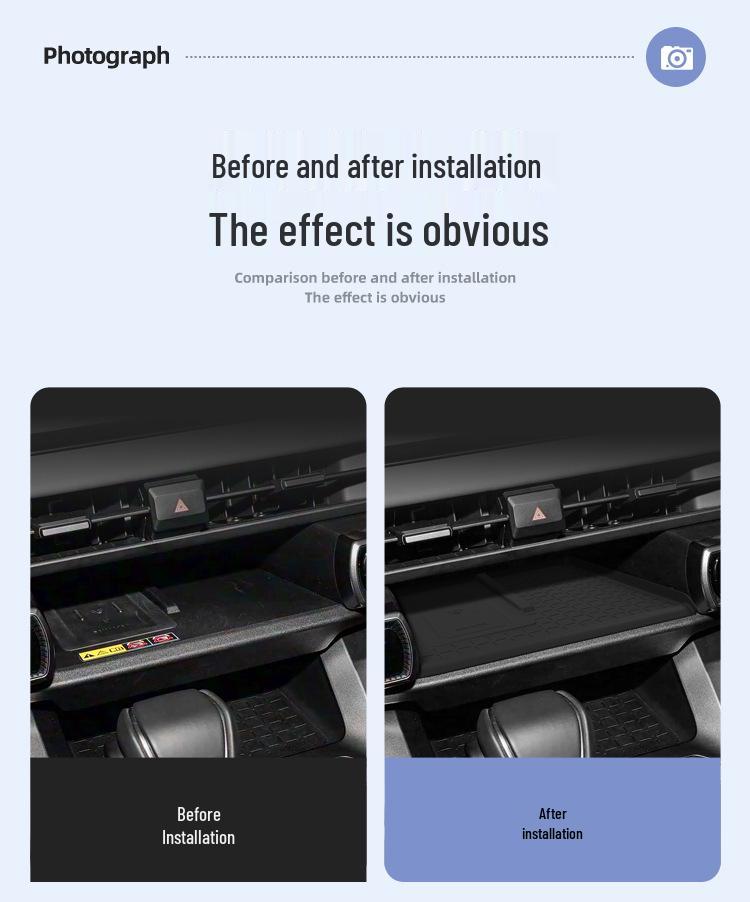 Toyota Wildlander/RAV4 Wireless Charging Silicone Anti-Slip & Dustproof Mat - Fits 26 Models