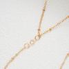 Vintage Gold Color Double Layered Necklace Bracelet for Women Simple Crystal Zircon Long Tassel Beads Chain Choker Jewelry Set