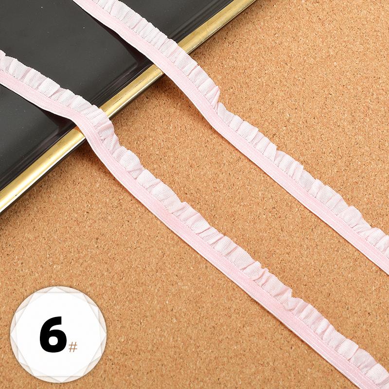 5m Elastic Lace DIY Clothing Neckline Cuff Cloth Strips Clothes Hem Decorative Trim Ribbons Party Dress Decoration Sewing Fabric