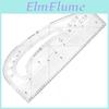 Buttons 3 Grommet 3 Round Slots Template Pattern Marking Ruler