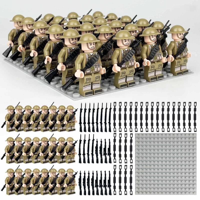 Small Particle Soldier Building Blocks Durable Abs Plastic Construction