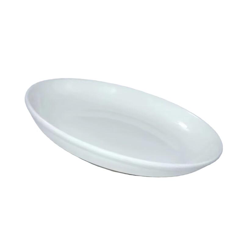 12-inch Pure White Ceramic Dinner Plate