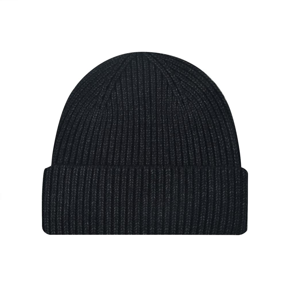 New Style One-Piece Turned-Up Knit Hat Unisex Couple's Warm Woolen Beanie Wrap-Around Cold-Weather Hat Casual Pull-Over Beanie