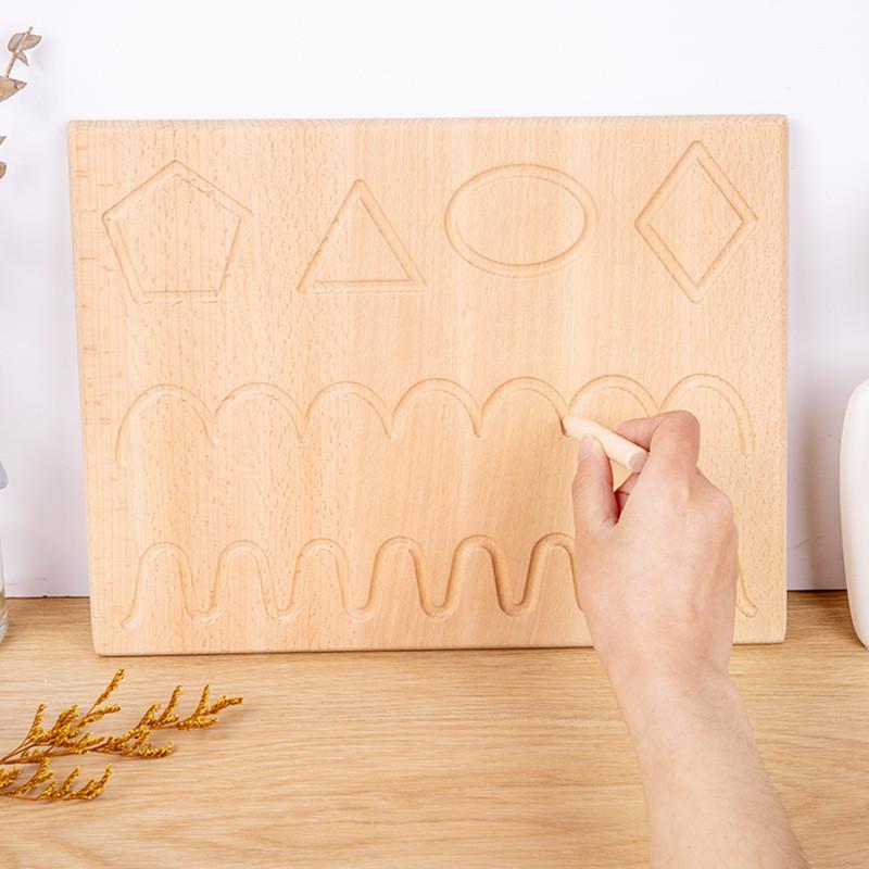 And Wooden Alphabet Number Puzzle Board For Early Childhood Practice Handwriting