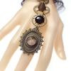 European Lace Gear Clock Punk Rivet Bracelet & Ring Chain for Halloween S412