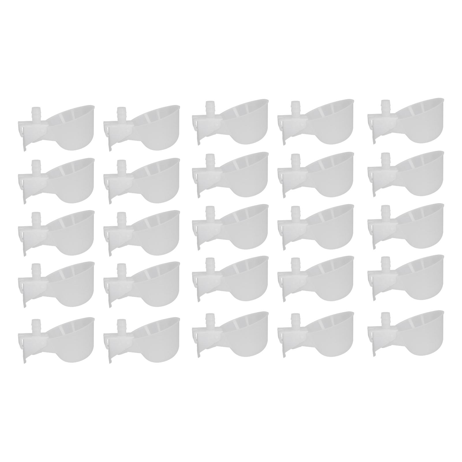 

25 Set Hanging Chicken Waterer Automatic Drinking Bowl Cup Poultry Drinking Machine