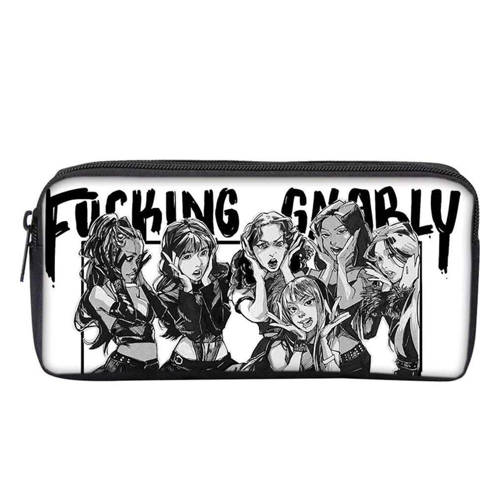 Kpop Katseye Versatile Pencil Case for Students and Children